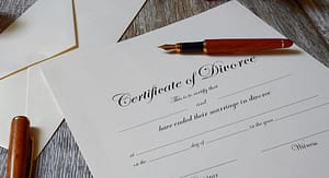divorce certificate